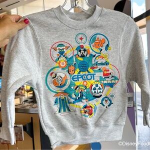 Disney Gray Epcot Sweatshirt for Kids